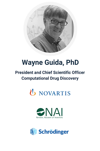 wayne guida phd president and chief scientific officer computational drug discovery novatis, NAI, schrodinger
