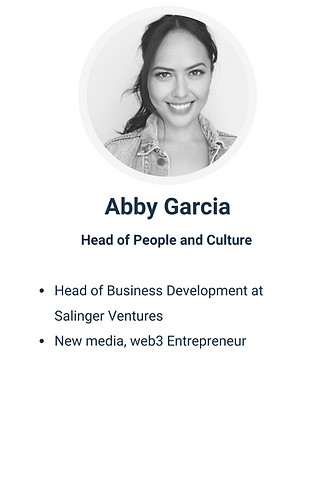 abby garcia los angeles head of people and culture at IBIS therapeuticsc , salinger ventures