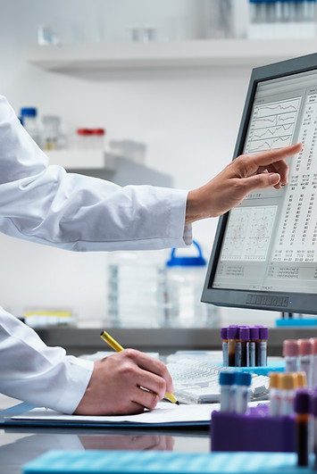 Scientist on Computer writing